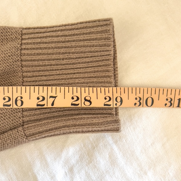 Banana Republic Brown Organic Cotton Long Sleeve Sweater Classic Sustainable - Picture 9 of 11